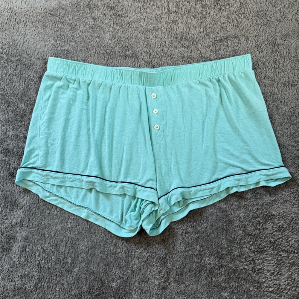 Aerie Women’s Casual Pajama Shorts, Mint Green, Size L